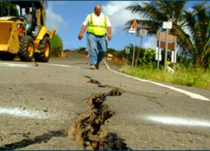 Disaster Recovery Crack in Road