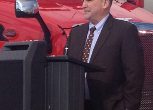 FHWA Administrator Gregory Nadeau announcing TIGER truck parking grant