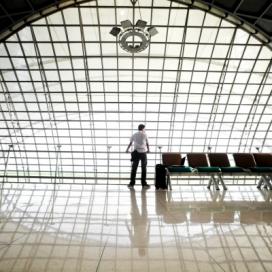 Person Waiting at Airport