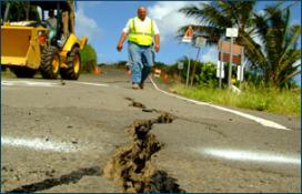 Disaster Recovery Crack in Road Disaster Recovery Crack in Road