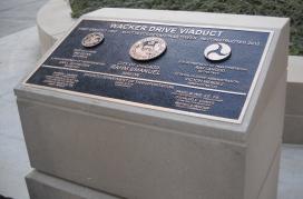 Commemorating the Wacker Viaduct reconstruction Photo of the plaque commemorating the Wacker Viaduct reconstruction